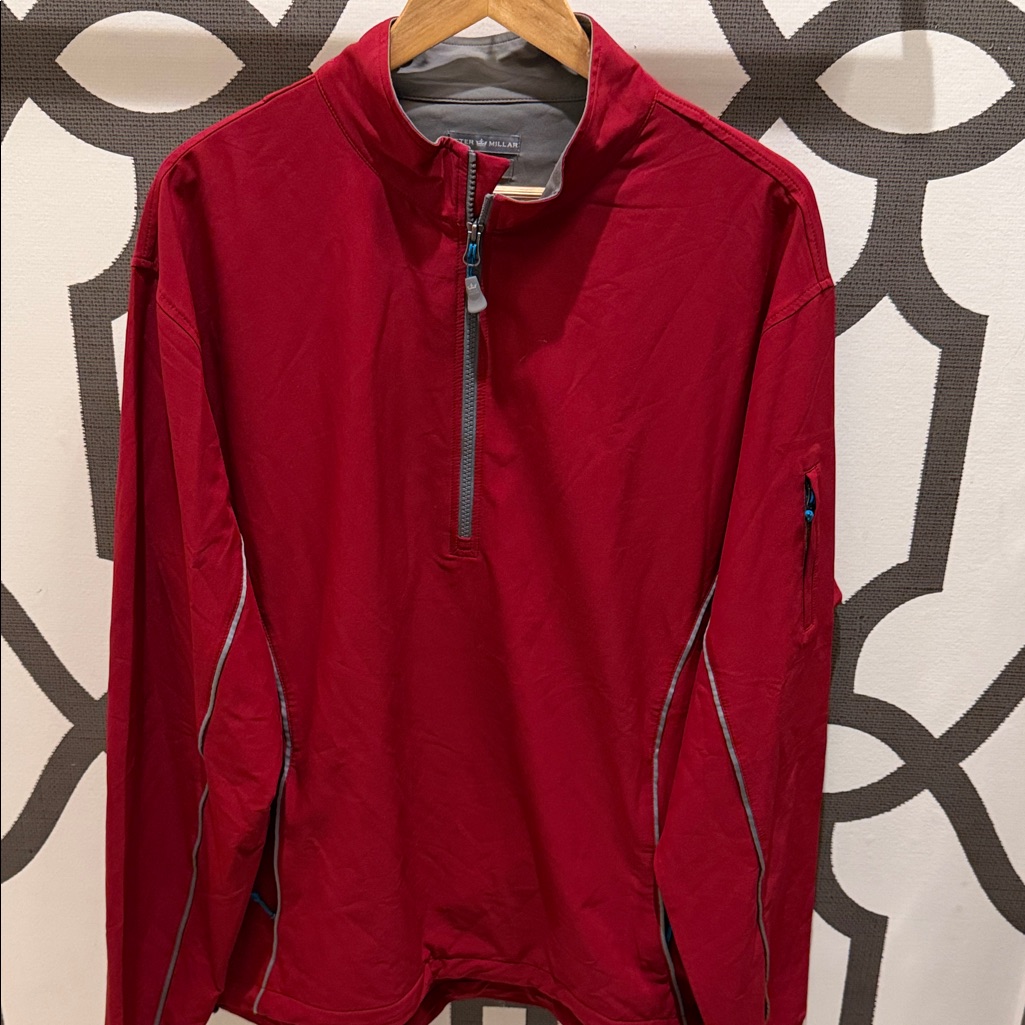 Peter Millar Gray Element Wind Pullover
